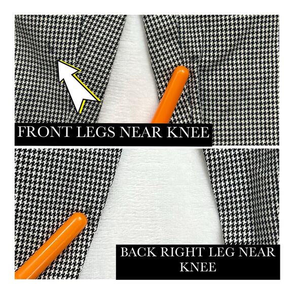 GAP‎ Women's 6 High Rise Trousers Pants Retro Wide Leg 60s Costume Checkered - Picture 8 of 9